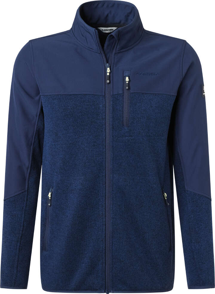 C.Centimo Nature Herren-Strickfleecejacke